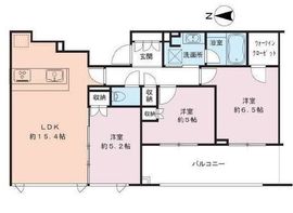 シティタワー武蔵小杉 24階 間取り図