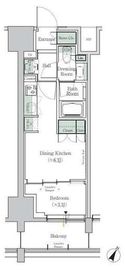 ONE ROOF RESIDENCE TAMACHI (ワンルーフレジデンス田町) 812 間取り図