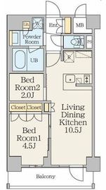 クレストコート錦糸町 302 間取り図
