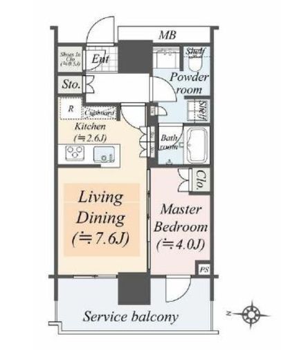 THE YOKOHAMA FRONT TOWER (ザ・ヨコハマフロントタワー) 14階 間取り図