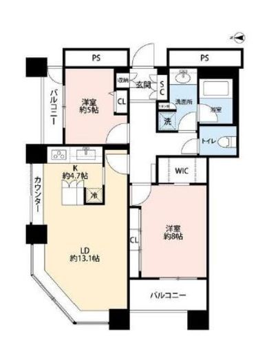 東京シーサウスブランファーレ 18階 間取り図