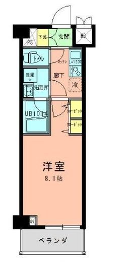 ラフィネジュ大森 503 間取り図