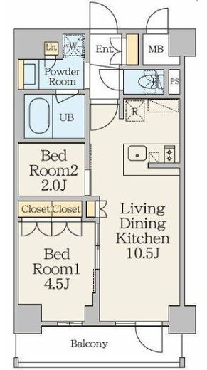 クレストコート錦糸町 602 間取り図