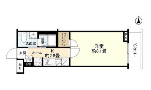 エステムコート元住吉 1階 間取り図