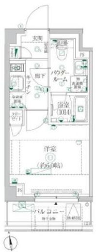 クレイシア横浜ヴェール 2階 間取り図