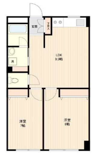 アーバンコートサカスⅢ 103 間取り図