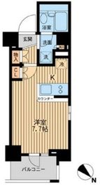 レジディア川崎 410 間取り図