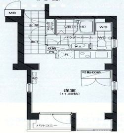 T‐COURT武蔵小杉 304 間取り図
