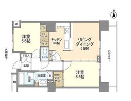 豊洲シエルタワー 8階 間取り図
