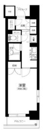 エフローレ日本橋浜町 4階 間取り図