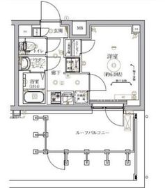 ベルシード武蔵小杉ノース 4階 間取り図