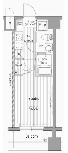 ガーラグランディ横濱桜木町 6階 間取り図
