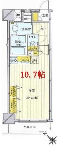 アールケープラザ横浜Ⅴ 8階 間取り図