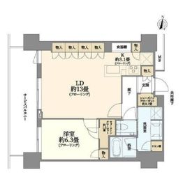 THE YOKOHAMA FRONT TOWER (ザ・ヨコハマフロントタワー) 26階 間取り図