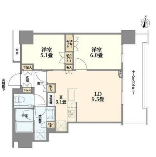 THE YOKOHAMA FRONT TOWER (ザ・ヨコハマフロントタワー) 24階 間取り図