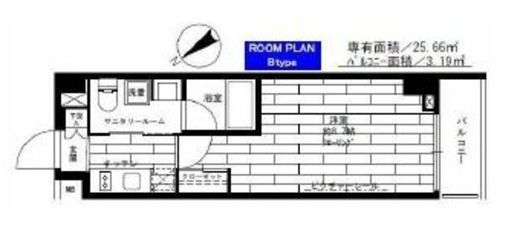 ステージグランデ茅場町 3階 間取り図