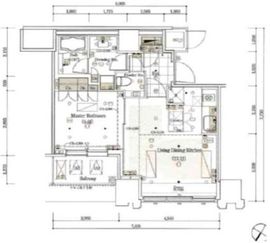 THE ROPPONGI TOKYO CLUB RESIDENCE 19階 間取り図
