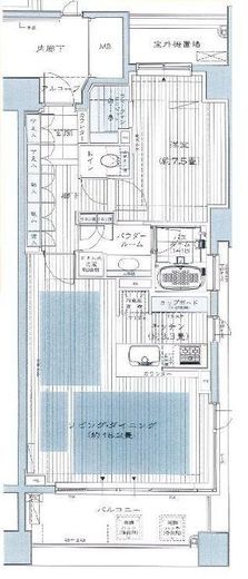 シティハウス浅草ステーションコート 7階 間取り図