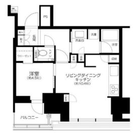 プラウドタワー芝浦 17階 間取り図