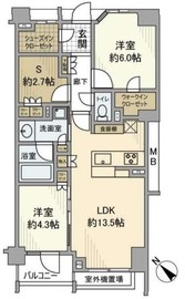 オープンレジデンシア文京六義園テラス 1階 間取り図