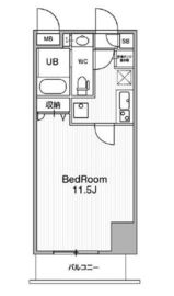 アーバンフラッツ池袋プレミアム 2105 間取り図