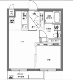パティーナV代々木上原 4階 間取り図