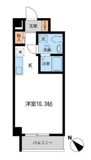 JMFレジデンス新横浜 505 間取り図