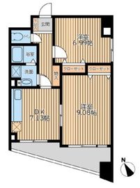 アブレスト西日暮里 902 間取り図