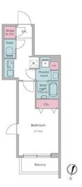 ドゥーエ梅屋敷 208 間取り図