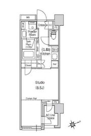 スタイリオ元住吉2 202 間取り図