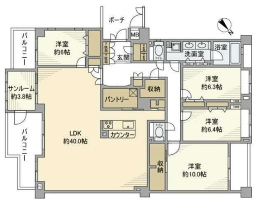ジェイパーク横濱ヒルズ 3階 間取り図