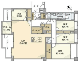 ジェイパーク横濱ヒルズ 3階 間取り図
