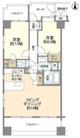 トゥールロワイヤル池袋要町 10階 間取り図