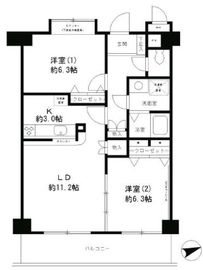 オークヒルズ弐番館 602 間取り図