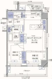 ラティエラ横濱大通り公園 507 間取り図