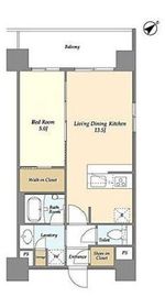 BluRock東神奈川 205 間取り図