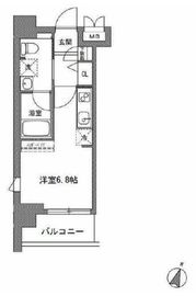 TLRレジデンス川崎大師 408 間取り図