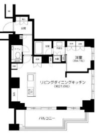 広尾ガーデンフォレスト 6階 間取り図