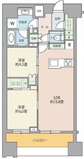 パークコート南麻布 11階 間取り図