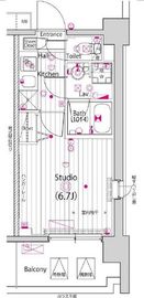ガーラ・プライム横濱関内 7階 間取り図