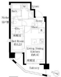 343 RESIDENCE SHINAGAWA (343レジデンス品川) 1階 間取り図
