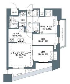 バウス藤沢 7階 間取り図