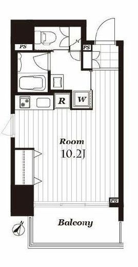 レックス芝浦 8階 間取り図