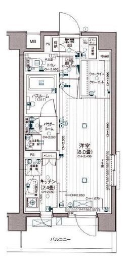 デュオステージ横濱赤門通り 6階 間取り図