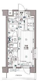 デュオステージ横濱赤門通り 6階 間取り図