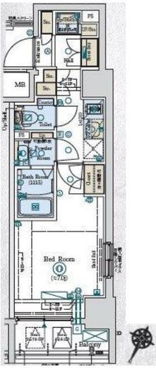 GENOVIA阪東橋Ⅱskygarden (ジェノヴィア阪東橋2スカイガーデン) 6階 間取り図