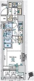 GENOVIA阪東橋Ⅱskygarden (ジェノヴィア阪東橋2スカイガーデン) 6階 間取り図