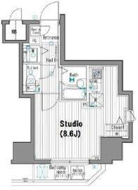 ガーラ芝御成門 11階 間取り図