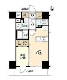 シエリア秋葉原 14階 間取り図