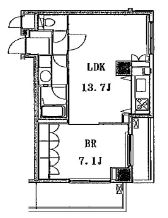 The Hermitage (ザ・ハーミティッジ) 208 間取り図